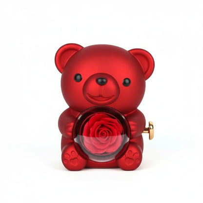 Rotating Hugging Bear Jewelry Box